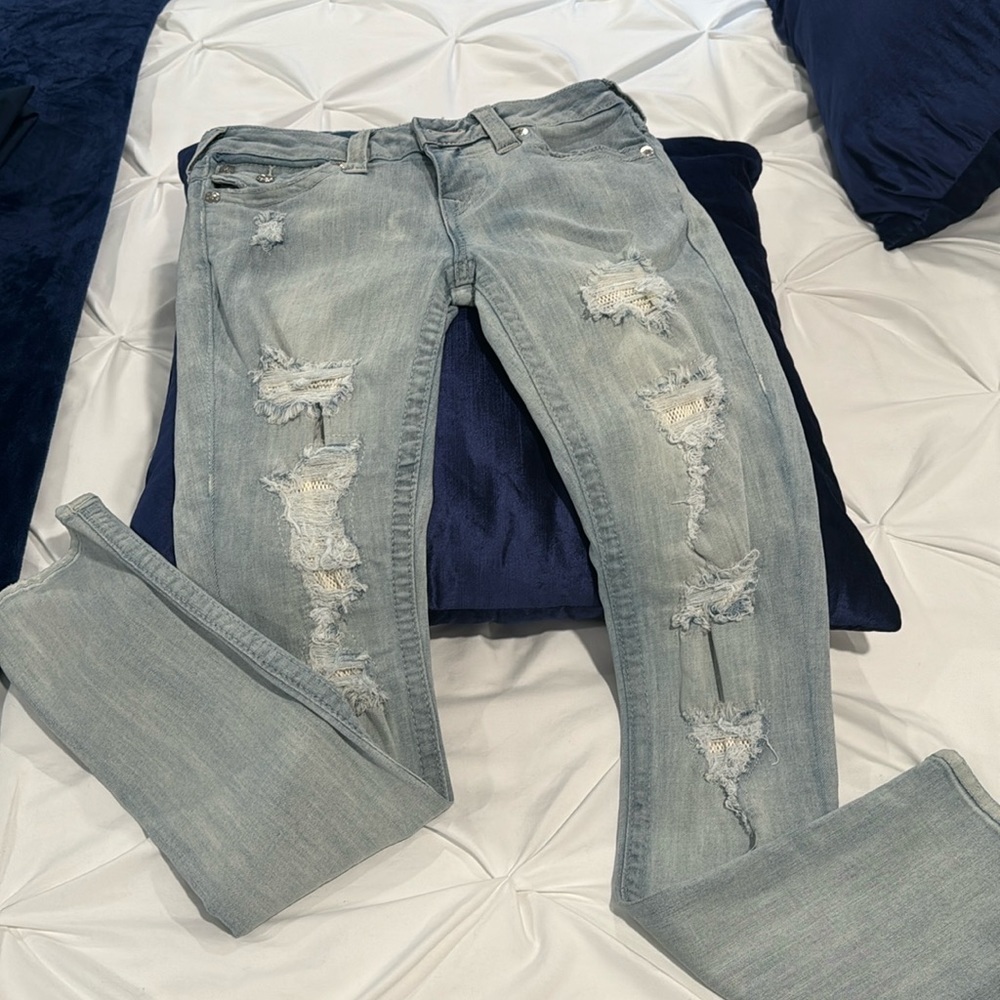 Women’s True Religion Distressed Denim Jeans